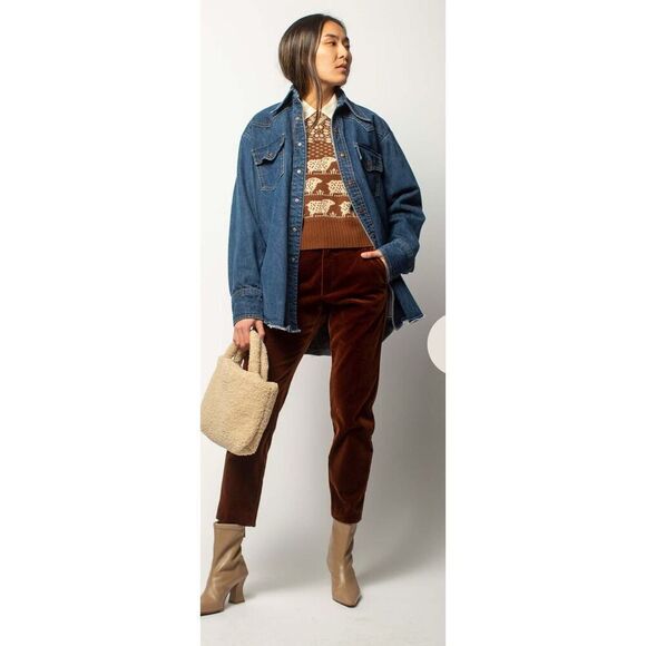 SOEUR ADELE PANTS HAZELNUT VELVET - Picture 1 of 10